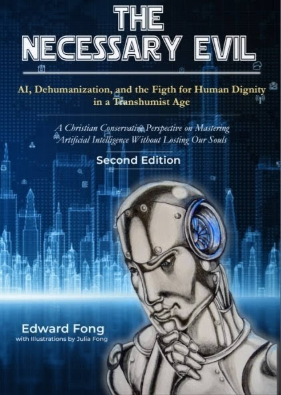 Cover of The Necessary Evil: AI, Dehumanization, and the Fight for Human Dignity