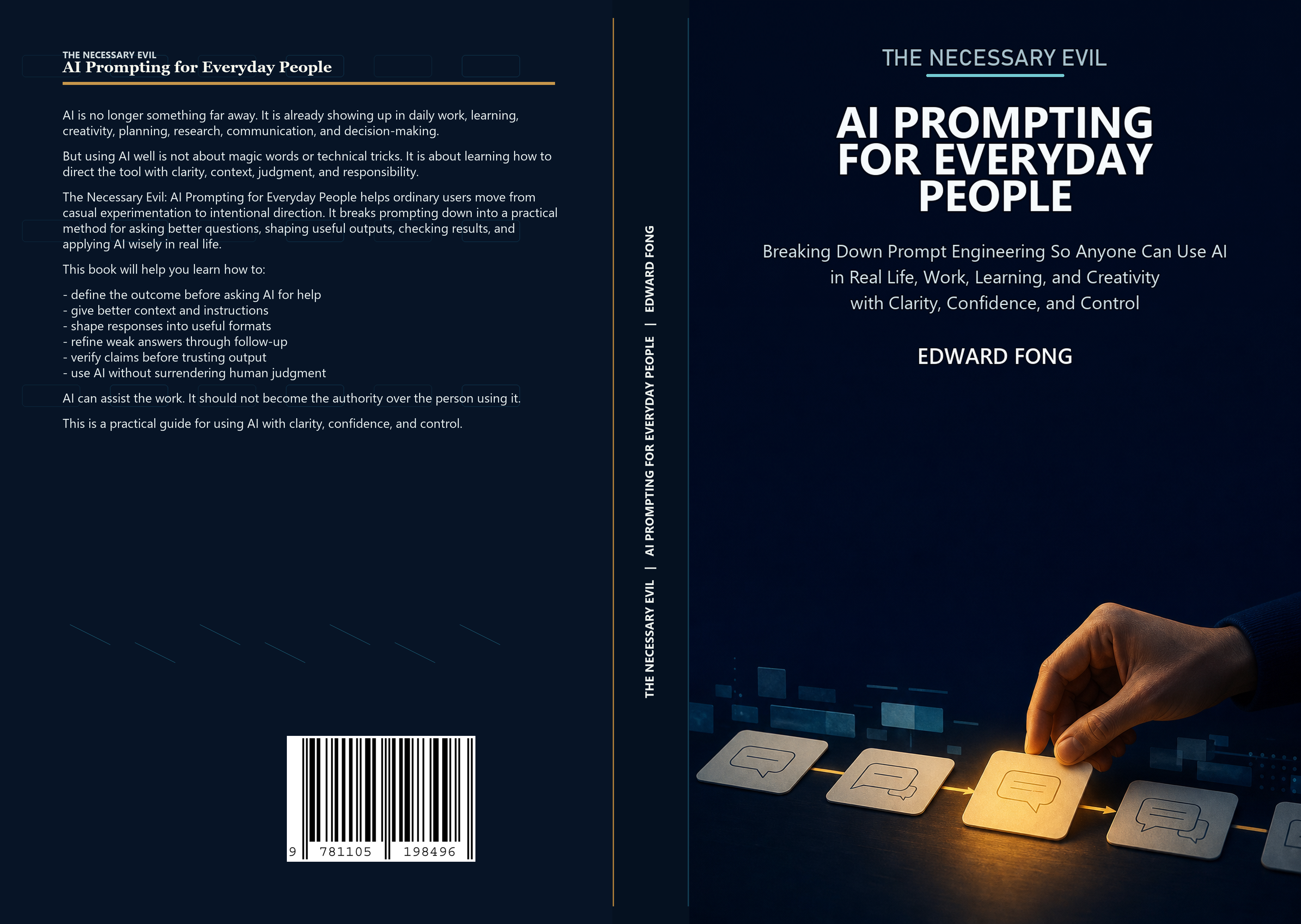 Cover of The Necessary Evil: AI Prompting for Everyday People